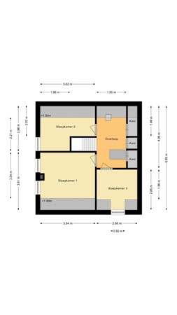 Floorplan - Sportlaan 21, 9521 EB Nieuw-Buinen